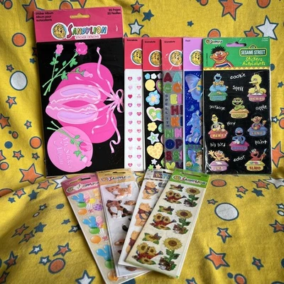 vintage sandylion stickers lot Puffy Pearl Fuzzy - Image 1 of 4