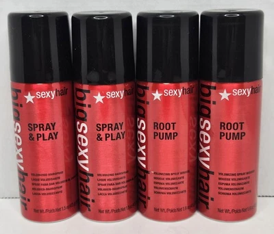 Big Sexy Hair Root Pump Mousse And Spray & Play Hairspray Volumizing  1.6oz Lot  - Image 1 of 2