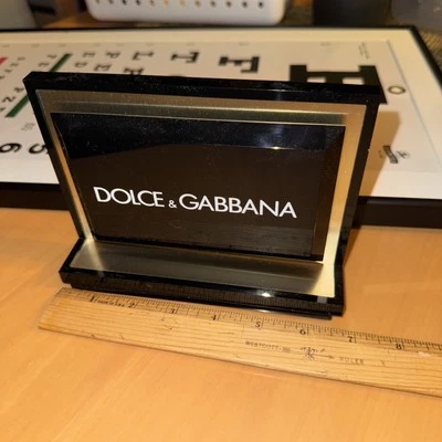 DOLCE & GABBANA LOGO Display PLAQUE IN Black & gold color Display Logo  - Image 1 of 4