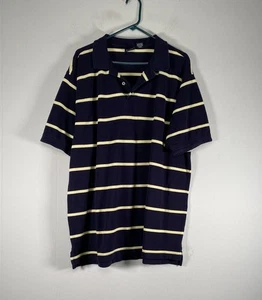 Jos. A. Camisa Polo Bank Top Para Hombre XXL Azul Amarillo Rayas Informal - Imagen 1 de 13