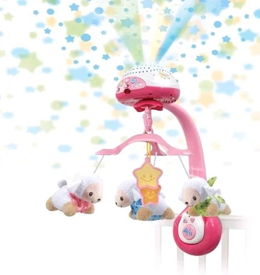 VTech Baby Schäfchen-Mobile – Buntes Mobile mit Plüsch-Schäfchen, Lichtprojektor - Bild 1 von 3