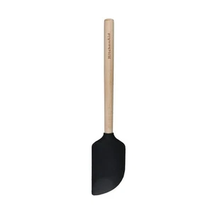NEW KitchenAid Tools Maple Handle Silicone Scraper Spatula 30cm - Picture 1 of 4