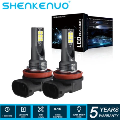 Bombillas antiniebla LED 6000K H11 H8 para INFINITI M37 M56 QX56 EX35 FX35 - 2 PIEZAS POR Foto 1 de 4