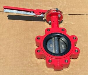 4" Lug Butterfly Valve, Ductile Iron Disc, EPDM Seat 200 WOG