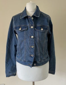 Ladies Denim Jacket Blue Small 6 - 8 - Picture 1 of 5