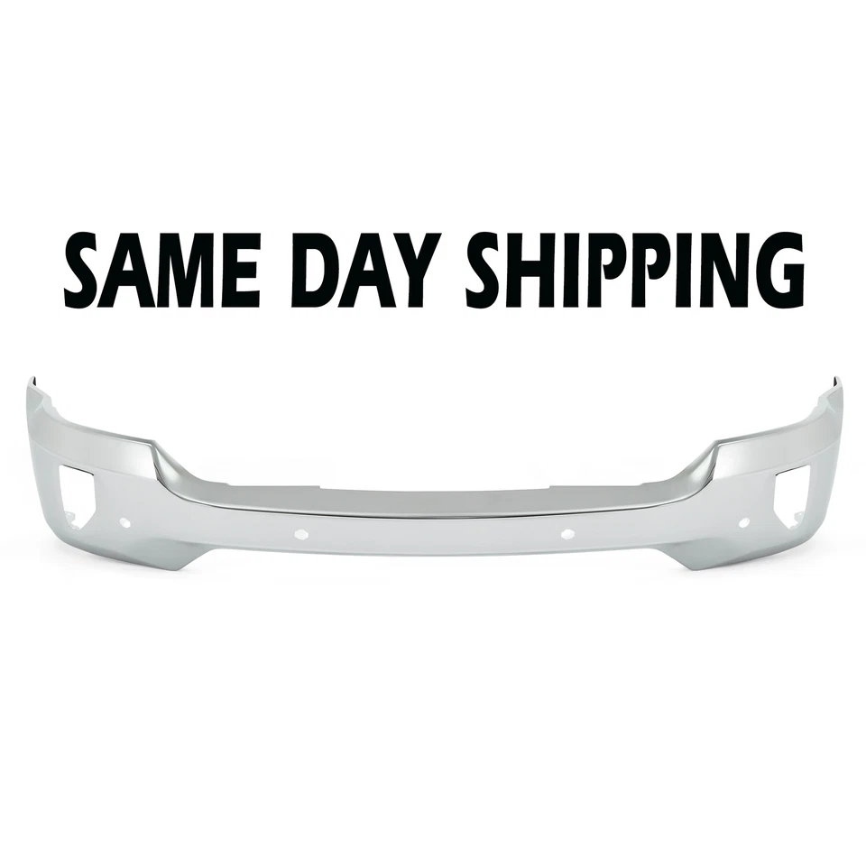 NEW Chrome Front Bumper For 2016-2018 Silverado 1500 With Sensor Holes Foto 1 de 4