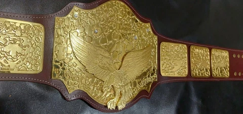 NWA World Tag Team Heavyweight Title Old Championship Belt Adult Size 5mm Cover