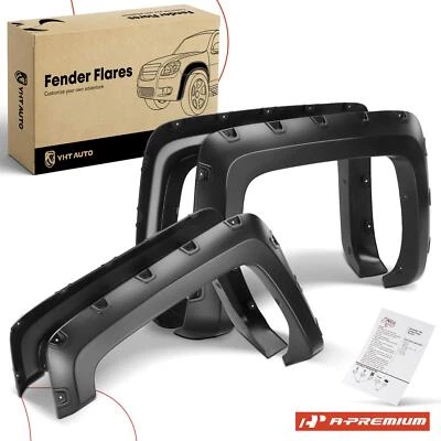 4x Fender Flares Front & Rear for Chevrolet Silverado 2500 HD 3500 HD 2014-2018 - Image 1 of 4