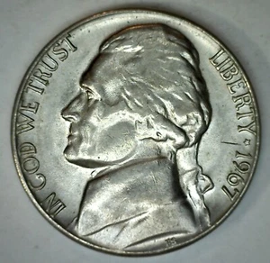 1967 Jefferson Nickel 5 Cent Coin 5c from SMS Special Mint Set Five Cents - Picture 1 of 2