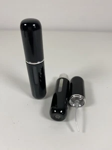 2 Way Refilable Aftershave Perfume Atomiser Travel Bottle Portable Spray x 2 - Picture 1 of 3