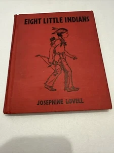 1936 Antique Children's Book "Eight Little Indians" Illustrated - Picture 1 of 18