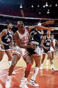 Basketball Chicago Bulls Michael Jordan In Action Basketball 1986 Old Photo 1