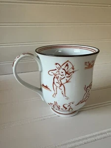 Chōjū-jinbutsu-giga Gohon Kozanji Porcelain Mug Japan Red - Picture 1 of 6