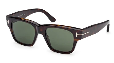 Gafas de sol TOM FORD TF 1280 Caine-02 52N Habana/lentes verdes 53 nuevas Foto 1 de 2