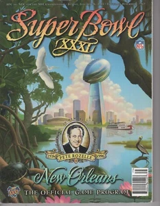 1/26/1997 SUPER BOWL XXXI PROGRAM PACKERS vs PATRIOTS - NEW ORLEANS - MVP FAVRE - Picture 1 of 1