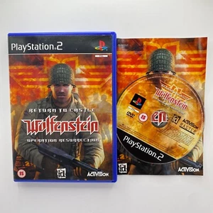 Return to Castle Wolfenstein PS2 (PlayStation 2) Manual incluido - Imagen 1 de 2