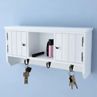 NNEVL Wall Cabinet for Keys and Jewellery with Doors and Hooks