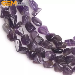 15" Freeform Amethyst Nuggets Beads- Natural Purple Gemstone Beads Diy Craft - Picture 1 of 17