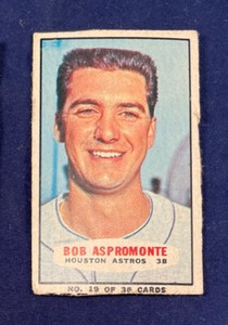 1965 Bazooka # 19 Bob Aspromonte Houston Astros￼