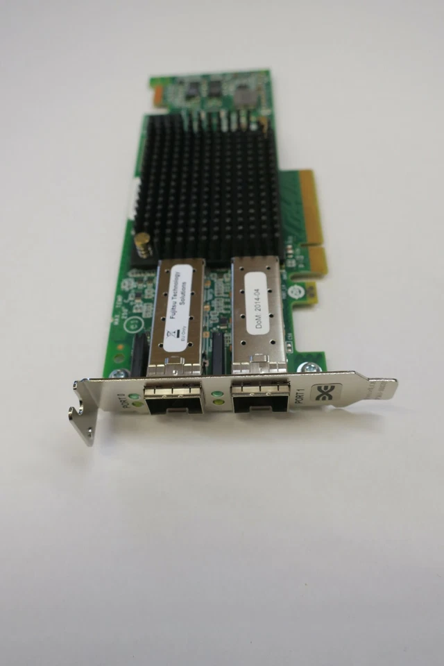 Fujitsu Emulex LightPulse LPe16002 HBA- PCI-E 3.0 x8 LP A3C40157682  + SFP's - Image 1 of 4