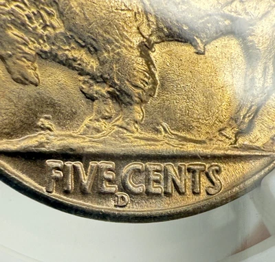 1938 D/D Buffalo Nickel 5C MS 67 NCG - Gold Tones - Image 1 of 4