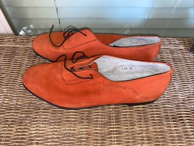 Charles Jourdan Monsieur Mens Orange Leather Shoes 11.5 E - Image 1 of 4