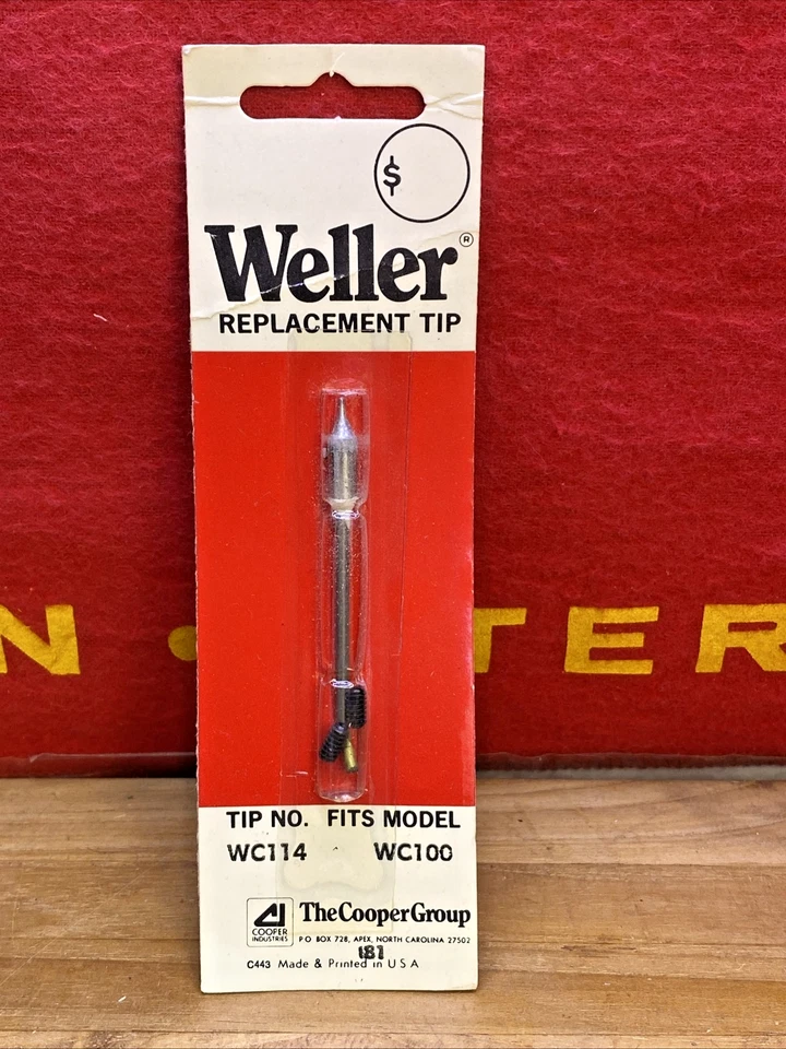 Weller WC114 сменный наконечник модель WC100 упаковка из 2 - Изображение 1 из 1