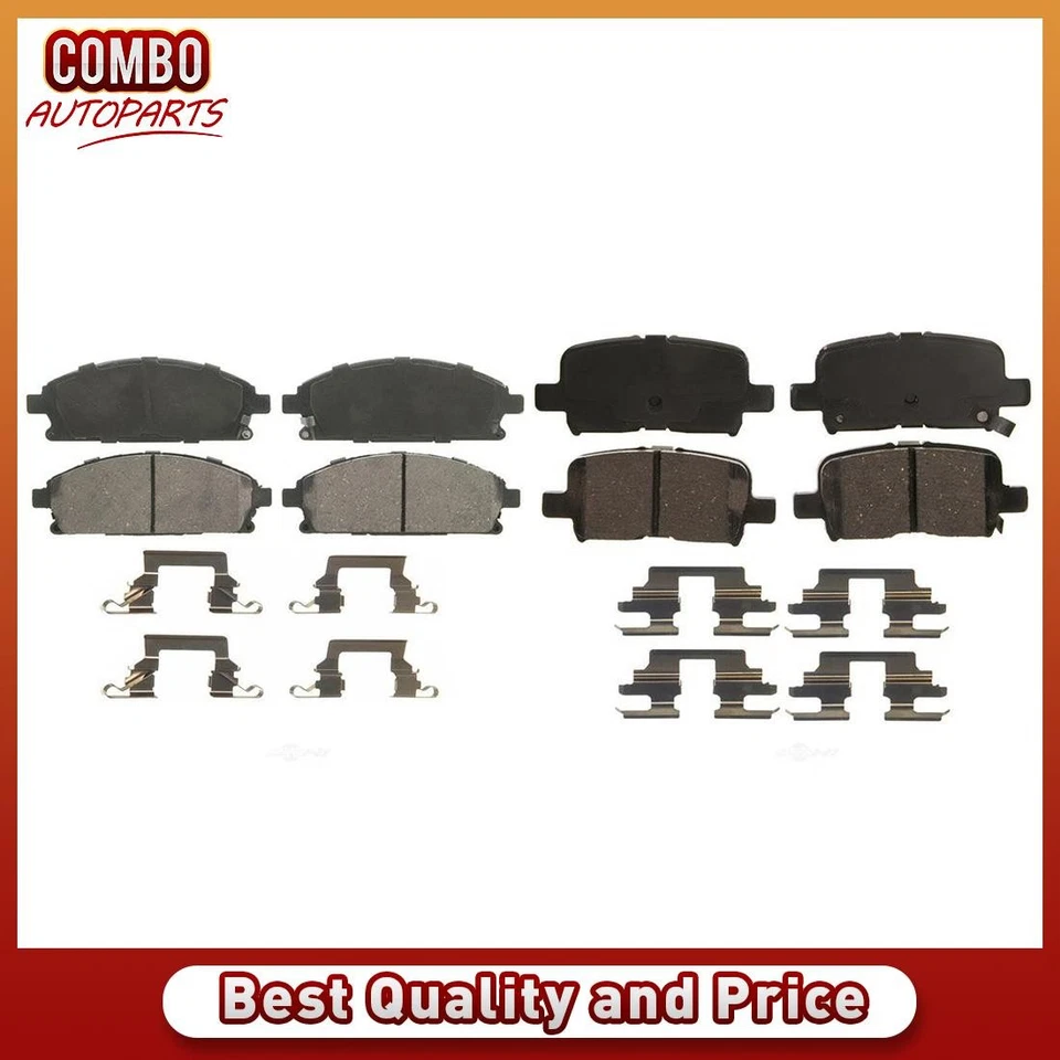 Juego de pastillas de freno de disco delanteras traseras para Acura MDX 2003-2006 Foto 1 de 4