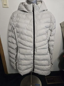 Giubbotto imbottito 32° gradi calore donna bianco completo con cappuccio e cerniera taglia Xl. - Foto 1 di 12