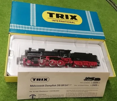 Dampflok BR 54 1556, Trix 52-2425-00, DB, analog, DC 1:87 H0, OVP - VIDEO - Bild 1 von 4