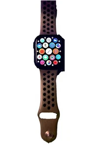 Apple Watch Nike Series 7 45mm Midnight Aluminum Case with Anthracite/Black... - Zdjęcie 1 z 4