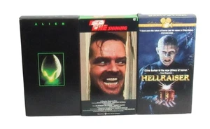 The Shining VHS 1990 Alien 1992 & Hellraiser 1994 VHS Vintage - Picture 1 of 6