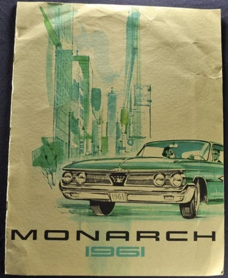 1961 Ford Monarch Brochure Richelieu Hardtop Mercury Original 61 Canadian - Image 1 of 4