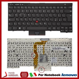 TASTIERA PER LENOVO THINKPAD L430 L530 T430 T430S T530 W530 X230 X230T ITALIANA - Zdjęcie 1 z 1