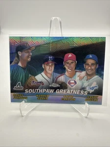 JOHNSON, SPAHN, CARLTON, KOUFAX 2001 TOPPS COMBOS SOUTHPAW GRAN REFRACTOR #TC17 - Imagen 1 de 2