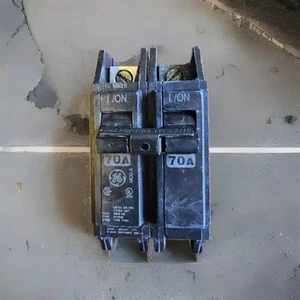 GE ABB, THQC2170WL, Circuit Breaker, 70 Amps, 2 Poles, 240 V, Feed Thru - Picture 1 of 7