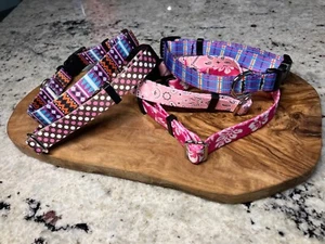 bulk small dog collars 10-14" necks girly toy dog breeds cute feminine puppy - Picture 1 of 7