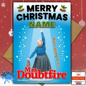 Tarjeta de Navidad personalizada You're Going to See MRS DOUBFIRE THE MUSICAL - Imagen 1 de 2