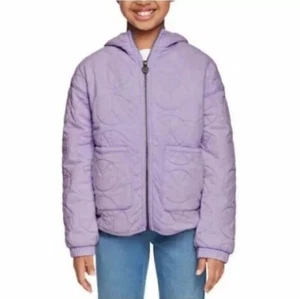 Lucky Brand Girls Youth Full Zip Hoodie Jacket, Lilac Breeze, Size XS (5/6) - Picture 1 of 5