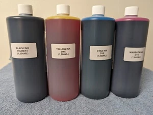 4 x BULK COMPATIBLE UNIVERSAL INK FOR CANON PIXMA G3270 3270 (C-Y-M-K4,000ML) - Picture 1 of 1