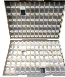 AideTek SMD 01005 Größe 62 Werte 100 Stck. EIA E-96 1 % 1/32W Widerstandskit in BOXALL - Bild 1 von 7