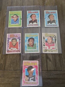 Vintage Rare Lot Of 7 1971 Topps Pin-Ups NFL OJ Simpson - Picture 1 of 16