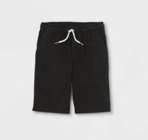 Cat & Jack Pull-On Elastic Waist At-the-Knee Shorts size L large 10/12 Black NEW - Picture 1 of 4
