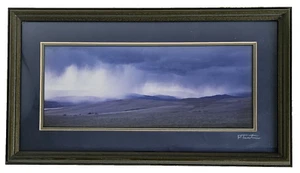 Color Photograph "Approaching Storm" 18" X 10" Matted Framed Signed Tweten - Picture 1 of 4