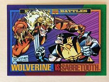 1993 SKYBOX MARVEL UNIVERSE SERIES 4-FAMOUS BATTLES: WOLVERINE VS SABRETOOTH