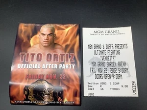 UFC 40 November 22 2002 MGM Grand Ticket Stub Tito Ortiz vs Ken Shamrock - Picture 1 of 2