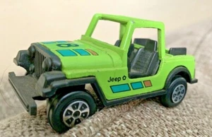Vintage 80’s Tootsietoy Diecast CJ-7 Jeep Lime Green 4” Toy Car World Ship BIN - Picture 1 of 9
