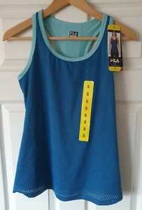 Fila Mesh Overlay Tank Gym Top Trainer Size UK 10 - Picture 1 of 4