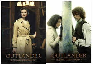 Outlander Season 3 Promo Cards P7 Vegas & P8 SDCC/Wondercon -Cyrptozoic - Picture 1 of 5