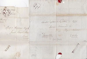 1829/38 2 LAUDER PMK LETTERS LORD BELHAVEN FREE HAMILTON & JOHN ROMANES > EDINB - Picture 1 of 3
